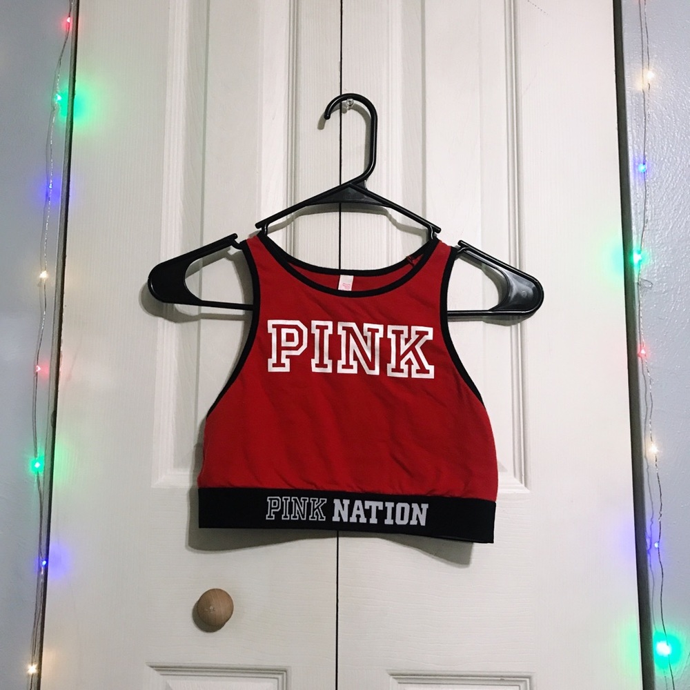 3/$10 VS Pink halter neck bra